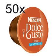 50 x Nescafe Dolce Gusto Lungo Decaffeinated Capsules
