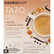 Tazo Vanilla Caramel Chai Latte, K-Cup for Keurig Brewers, 24 Count