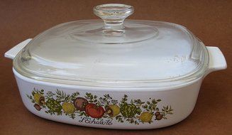 Corning Ware A-8-B L'Echalote Spice of Life Corningware Bake Dish