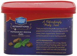 Maxwell House International Latte, Peppermint Mocha, 7.1-Ounce Cans (Pack of 4) N2