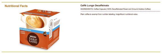 50 x Nescafe Dolce Gusto Lungo Decaffeinated Capsules N2