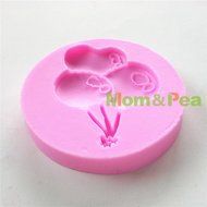 Mom&amp;pea 0630 Balloons Shaped Silicone Mould for Fondant Cake Sugar Paste Cake Decoration 3d Cake Toppers Mold... N4
