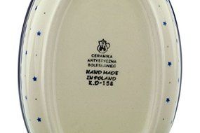 Polish Pottery Oval Baker 8-inch