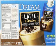 DREAM Latte Coffee + Almond Mocha Non-Dairy Drink, 11 Fluid Ounce (Pack of 12) N7