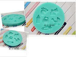 New Baby Series 3d Flowers Shape Liquid Silicone Fondant Ice Cake Chocolate Decorating Mold Kitchen Cooking Bakeware...