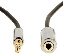 AmazonBasics 3.5mm Male to Female Stereo Audio Cable - 6 Feet (1.83 Meters) N10