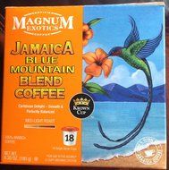 Magnum Exotics JAMAICA BLUE MOUNTAIN Blend Coffee k-cup 18 cts. (Pack of 2) N2