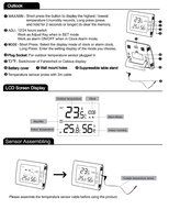 SH100 White Indoor Thermometer and Hygrometer with Calendar