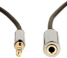 AmazonBasics 3.5mm Male to Female Stereo Audio Cable - 6 Feet (1.83 Meters) N11