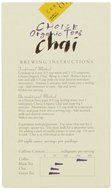 Choice Organic Decaf Chai, 2.1 Ounce N16