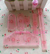 6PCS/SET Plastic Fondant Baby High Cut Sneaker Baking Cutter Cake Mold Baby Shoe Decorating Tools for Cake N2