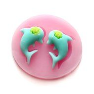 Longzang dolphin F0525 Fondant Mold Silicone Sugar mold Craft Molds DIY gumpaste flowers Cake Decorating