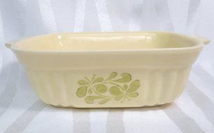 Vintage Pfaltzgraff Mini Casserole 16oz FTDA 1983 White with Green Floral #B11