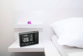 Ambient Weather WS-8400 Projection Clock with Indoor and Outdoor Temperature Color Changing Display N5