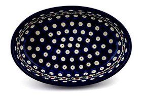 Polish Pottery Oval Baker 8-inch Mosquito N3