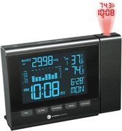 Ambient Weather WS-8400 Projection Clock with Indoor and Outdoor Temperature Color Changing Display N6