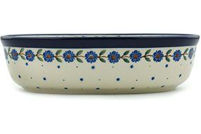 Polish Pottery Oval Baker 8-inch N2