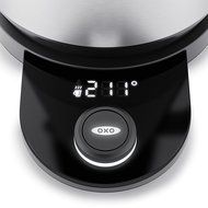 OXO On Cordless Glass Adjustable Temperature Electric Kettle, Stainless Steel N2