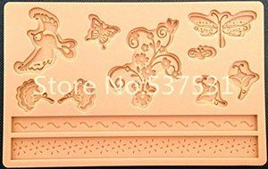Silicone Molds Animal Butterfly Bird Fondant and Gum Paste Mold Cake Decoration Mold