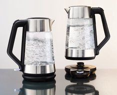 OXO On Cordless Glass Adjustable Temperature Electric Kettle, Stainless Steel N3