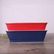 Chef's Classic Enameled Roasting and Lasagna Pan, 650ml, 7.6" (Blue) N7