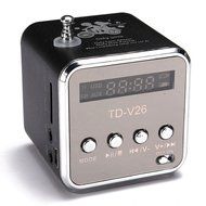 BephaMart TD-V26 Portable Mini Stereo FM Radio MP3 Speaker Music Player Support Micro SD TF USB N2
