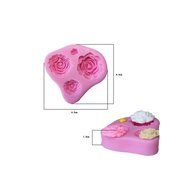 Cutoy Rose Flowers Design Silicone Cake Fondant Chocolete Jello Soap Candy Gum Paste Molds Clay Moulds DIY Decorating... N2