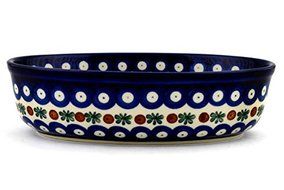 Polish Pottery Oval Baker 8-inch Mosquito N4