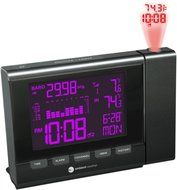 Ambient Weather WS-8400 Projection Clock with Indoor and Outdoor Temperature Color Changing Display N8