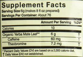 Eco Tea Yerba Mate Loose Tea 1 LB, 1 Bag