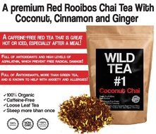 Coconut Chai Tea, Organic Loose Leaf Tea, Wild Tea #1 Herbal Rooibos Chai Tea (2 ounce) N6