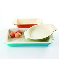 Gibson Home Imbue Color Splash 3 Piece Bakeware Set, Multicolor N5