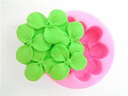 Wocuz W0419 3-leaf Flower Candy Making Silicone Mold Cake Decoration Mould Fondant Chocolate Small Pastry Tool