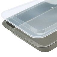 Ecolution Bakeins Cake Pan with Lid &ndash; PFOA, BPA, and PTFE Free Non-Stick Coating &ndash; Heavy Duty Carbon Steel &ndash; Dishwasher... N4