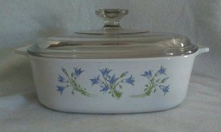 Corning Ware Blue Dusk Pattern A-1 1/2-B 1.5 quart casserole with lid