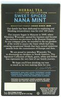 Wissotzky Tea Signature Collection Nana Mint with Ginger and Lemon Tea, 1.4 Ounce (16 Count) N48