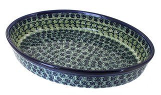Polish Pottery Shannon Large Oval Baker