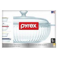 New Fluted Glass 9 pc Bakeware Set