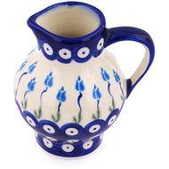 Ceramika Bona H7195G Polish Pottery Ceramic Pitcher Hand Painted, 11-Ounce