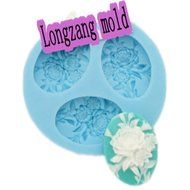 Longzang mini flowers F0020 Fondant Mold Silicone Sugar mini mold Craft Molds DIY Cake Decorating