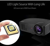Joyhero 3000LM Projector,1280 x 800 Pixels FHD 1080P LCD Projector Media Player Home Theater N4