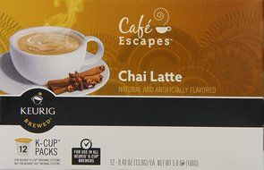 Caf&eacute; Escapes Chai Latte, K-Cup Portion Count for Keurig Brewers, 24-Count N2