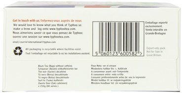 Typhoo 80 Decaf Tea Teabags (Pack of 6, Total 480 Teabags) N2