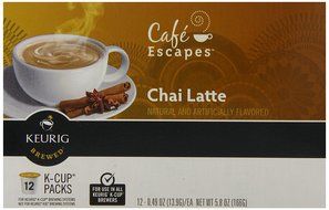 Caf&eacute; Escapes Chai Latte, K-Cup Portion Count for Keurig Brewers, 24-Count N7