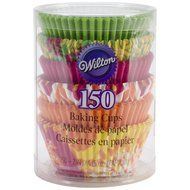 Wilton Floral Baking Cups, Standard, 150-Count, Neon