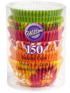 Wilton Floral Baking Cups, Standard, 150-Count, Neon N2
