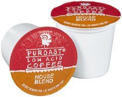 Puroast Low Acid Coffee Single Serve Coffee - House Blend - 12 pk