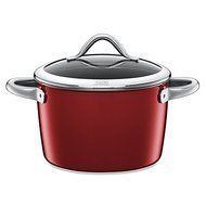 WMF Silit Ceramic 5-Quart Covered High Casserole in Burgundy