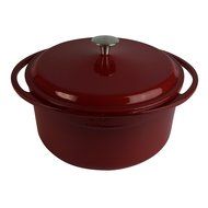 Artland La Maison Cast Iron Round Casserole Dish, 7.4-Quart, Green N9
