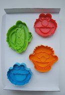 Sesame Street Sandwich Cookie Cutters Mold Set N2